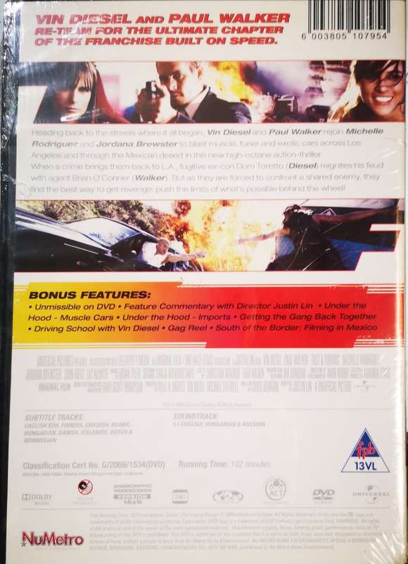 Fast & Furious 4 (2009) (DVD) [New]
