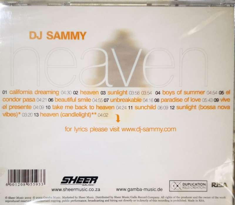 DJ Sammy - Heaven (CD) [New]