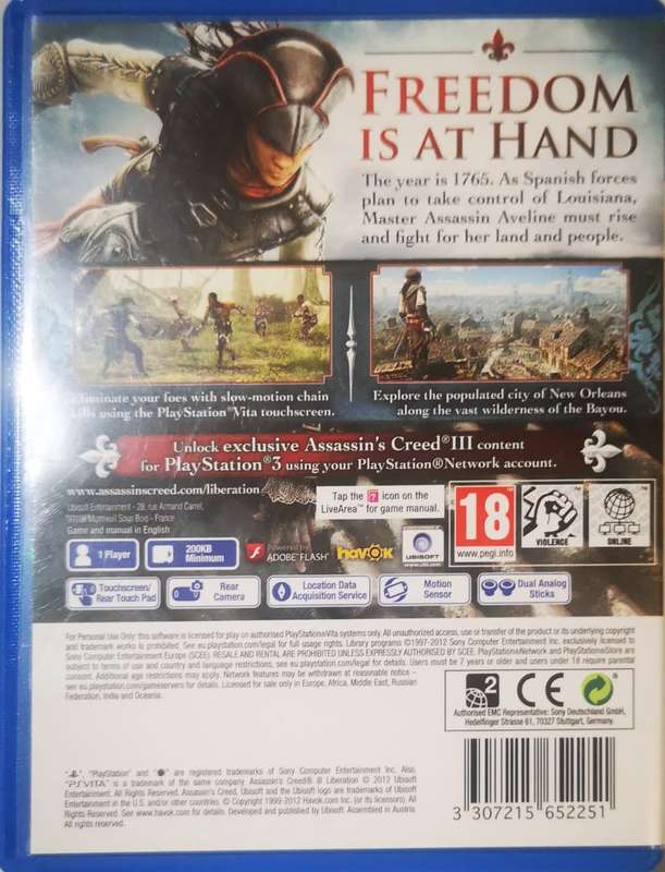 Assassin's Creed III - Liberation (PS Vita)