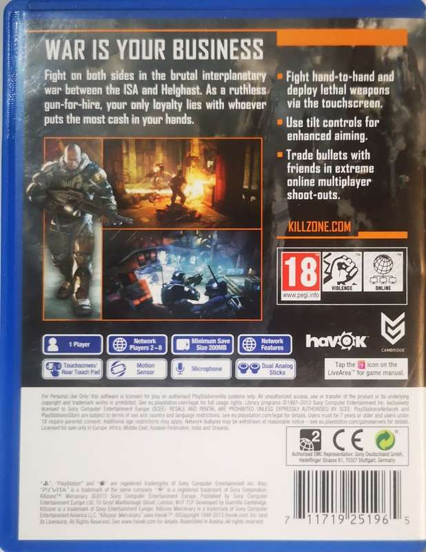 Killzone - Mercenary (PS Vita)