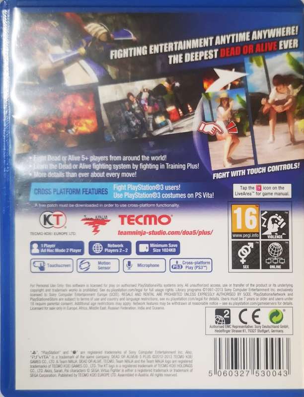 Dead or Alive 5+ (PS Vita)