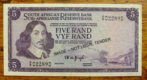 TW de Jongh  R5  Replacement  Note X 8    UNC