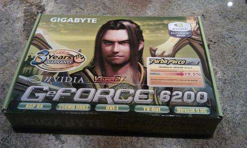 Gigabyte nVidia Geforce 6200 256mb DDR2 AGP