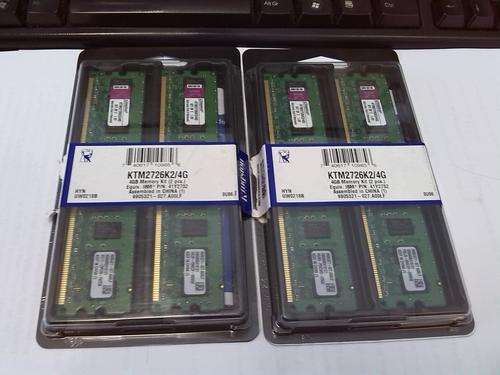 2 x 4GB IBM Memory Kits FRU 41Y2732 2x2GB PC2-5300 DDR2 SDRAM ECC 240 pin 1.8V 667MHz Unbuffered