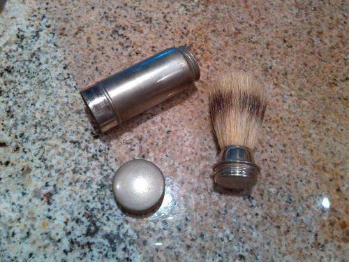 Vintage "Made in England" British Compact Travel Shaving Brush