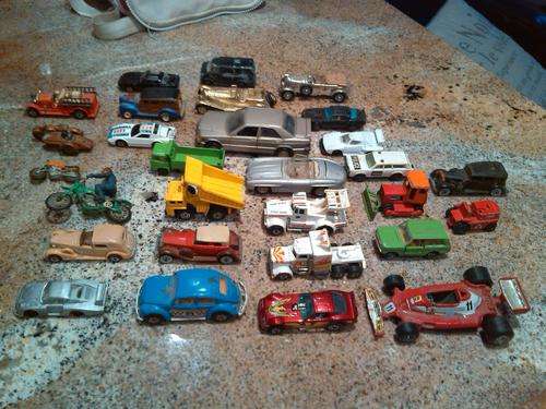 Lot of 29 cars and bikes. A mix of PlayArt Diecast, Corgi, Hot Wheels, Cars Of Yesteryear, Matchbox