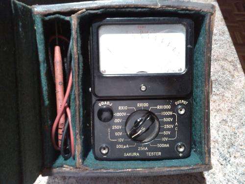 Vintage Sakura Analog Multi Meter in Leather Case Model TR-4E