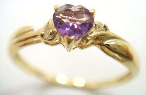 9CT GENUINE SOLID YELLOW GOLD OVAL IOLITE & DIAMOND RING (INVEST NOW IN GOLD JEWELLERY)