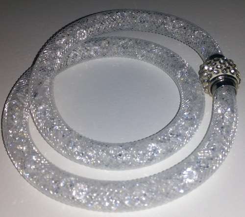 STUNNING!! MESH BRACELET WITH SWAROVSKI ELEMENTS