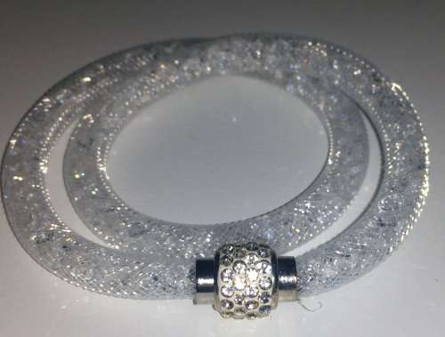 STUNNING!! MESH BRACELET WITH SWAROVSKI ELEMENTS