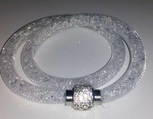 STUNNING!! MESH BRACELET WITH SWAROVSKI ELEMENTS