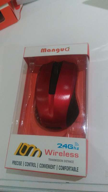 Mangu 2.4ghz wireless mouse |red