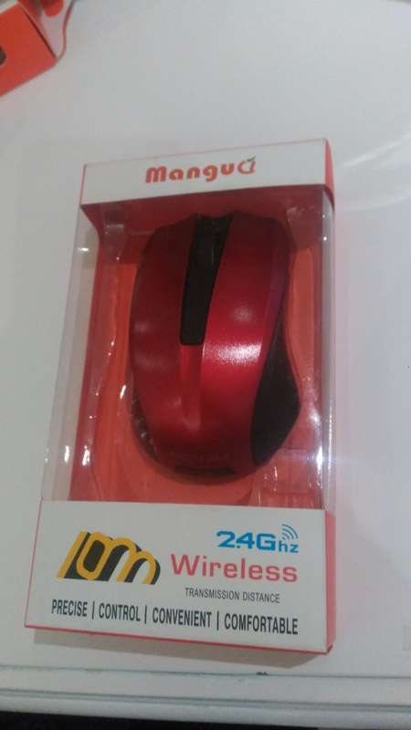 Mangu 2.4ghz wireless mouse |red
