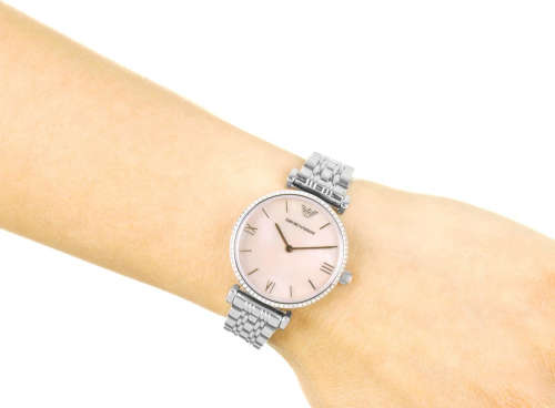 MOTHER OF PEARL LADIES EMPORIO ARMANI WATCH AR1779 ##BRAND NEW##