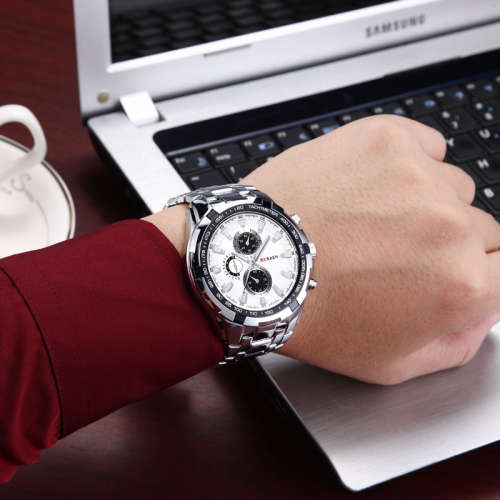 CURREN Mens Luxury Stainless Steel Watch- EXQUISITE!!!