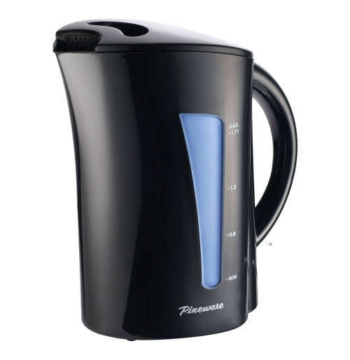 PINEWARE 1.7L Corded Kettle Black