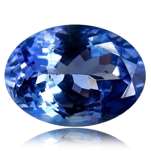 NATURAL 1.35 ct TOP MOST BOWLING TOP BLUISH VIOLET 100% NATURAL TANZANITE LOOSE GEMSTONE