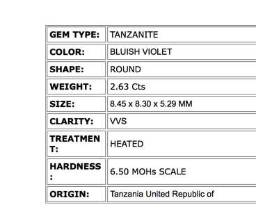 ***SEE VIDEO!!*GIL CERTIFIED**100% NATURAL 2.63Ct EXCELLENT - TOP LOOKING TANZANITE LOOSE GEMSTONE