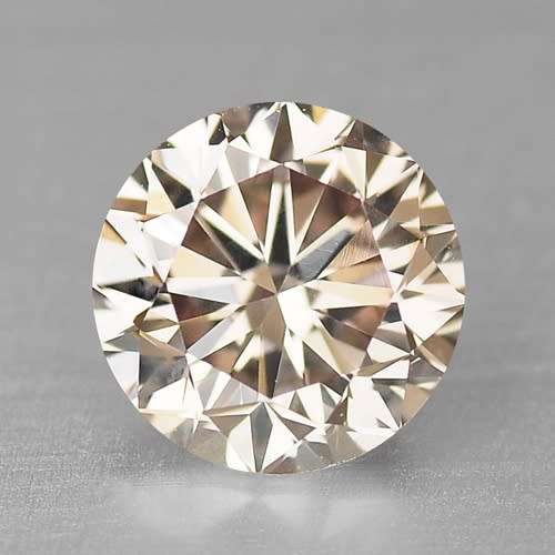 ***CERTIFIED***0.47CT NATURAL SPARKLING RARE FANCY PINKISH BROWN COLOR ROUND CUT DIAMOND VS2+-
