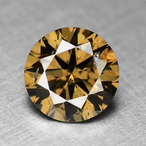 ***SEE VIDEO**0.51CT NATURAL RARE EXCELLENT FANCY CHOCOLATE BROWN COLOR ROUND CUT DIAMOND SI2+-
