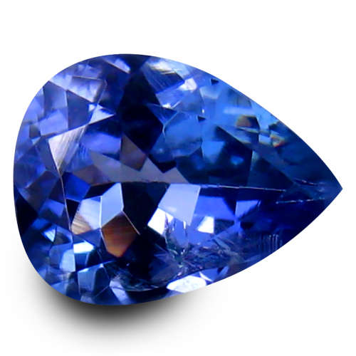 1.11 ct AAA+ Gorgeous Top Pear Bluish Violet Tanzanite Natural Gemstone
