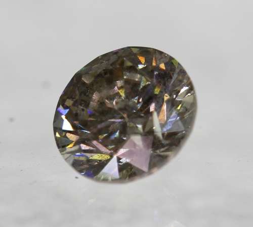 **IGL CERTIFIED R50526**1.03CT ENHANCED NATURAL RARE LIGHT BROWN ROUND CUT DIAMOND +-Si3