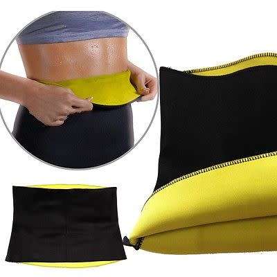 Women Neoprene Body Shaper Slimming Waist Trainer Trimmer Corset Slim Belt - MEDIUM