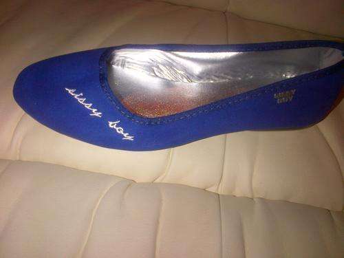 BLUE SISSY BOY STUNNING PUMP SIZE 4 - BLUE WITH BLUE EDGING