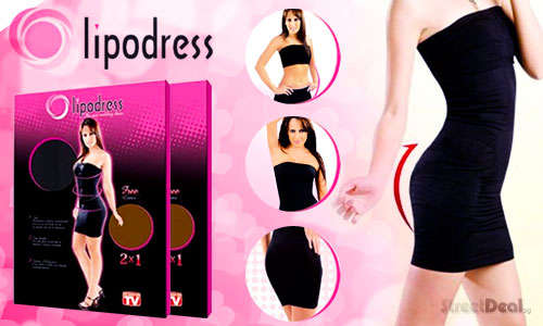 SIZE S-M LIPODRESS! LOOK GOOD-FEEL GOOD! HELPS KEEP ALL THOSE BULGES INSIDE!!!
