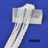 EXQUISITE 925 PURE SOLID SOLID STERLING SILVER WATER WAVE CHAIN 18" WITH LOBSTER CLASP!