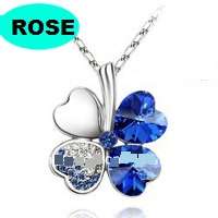 EXQUISITE AUSTRIAN CRYSTAL CLOVER NECKLACE (42CM)-FREE GIFT VALUED AT R250 WITH EVERY PURCHASE