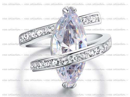 Astonishing! Huge 4 carat Cr. Diamond Solitaire With Accents Wedding Engagement Ring size7/O/17.3mm