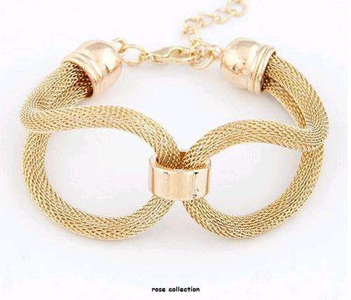WOW! Step Out in Style!!! EXQUISITE NEW LATEST TREND BRACELET - MODERN DESIGN!!!- Yellow Gold Only**
