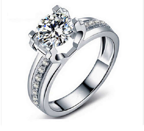 Exceptional!!! 1.5ct Simulated Diamond Ring with Accents Engagement Ring - Size7 /O/17.3mm
