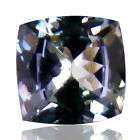 0.93 Ct ULTRA RARE RICH COLOR TOP LUSTER CUSHION SHAPE VIOLETISH BLUE TANZANITE ERV R17890