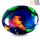 2.02 Ct FREE "GIL" CERTIFIED NATURAL RAINBOW 3D FLORAL HARLEQUIN WELO BLACK OPAL ERV R20400