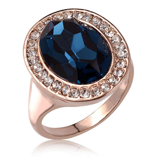 MARVELLOUS!! YELLOW GOLD PLATED WITH SIMULATED DIAMOND RING SIZE 7/ 17.3MM/O ERV R999