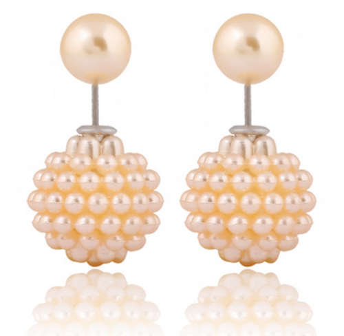 PHENOMENAL!! GOLD PLATED PEARL STYLE EARRING ERV R999