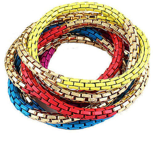 AWESOME!! GOLD AND BURNT ORANGE FRIENDSHIP BRACELET ERV R799