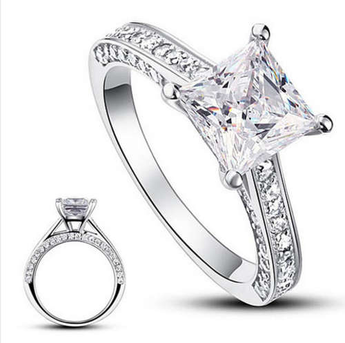 PHENOMENAL!! STERLING SILVER WITH 1.5CT LAB CREATED DIAMOND RING SIZE 7.17.3MM/O ERV R2499