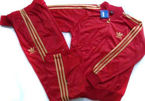 Adidas Tracksuit Black Polyester Size Large