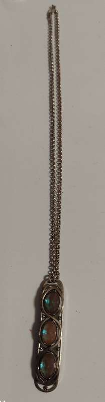 Silver pendant with chain