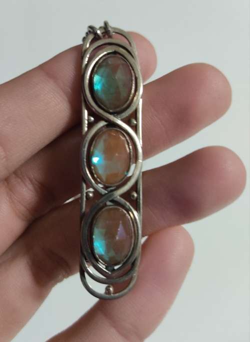 Silver pendant with chain