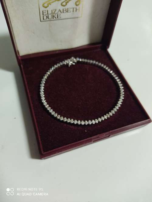 Sterling silver tennis bracelet
