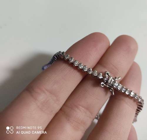Sterling silver tennis bracelet