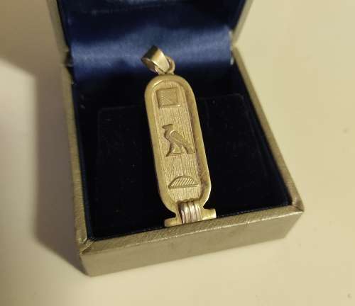 Egyptian silver pendant