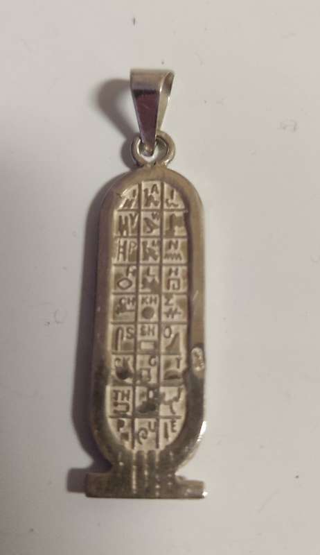 Egyptian silver pendant