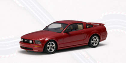 Autoart FORD MUSTANG GT RED FIRE SLOT CAR 2005 1/32 scale #AA13052