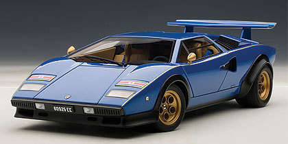 Autoart LAMBO COUNTACH LP500S WALTER WOLF ED BLUE  1/18 #AA74652