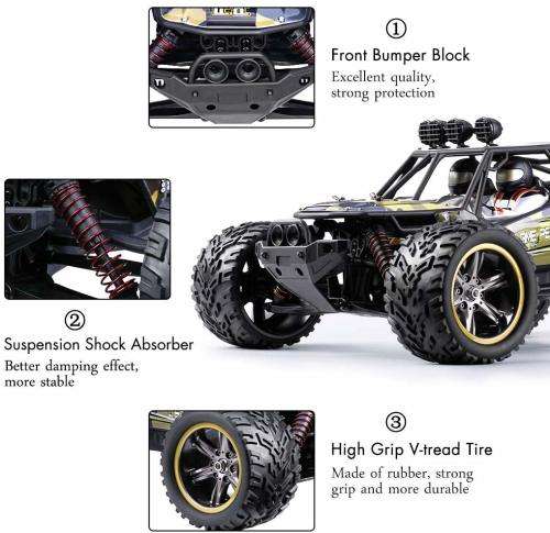 RC Monster Truggy Buggy 40kph 1/12 Scale 2.4Ghz RC Off-Road Car Electric Car 2WD Remote Control